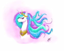 Size: 2800x2230 | Tagged: safe, artist:metalfoxxx, princess celestia, alicorn, pony, crown, female, horn, mare, solo