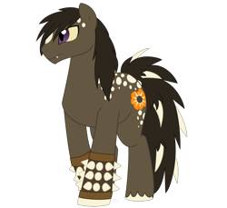 Size: 1311x1200 | Tagged: safe, artist:faith-wolff, earth pony, kaiju pony, pony, fanfic:the bridge, anguirus, male, ponified, simple background, solo, spikes, stallion, transparent background