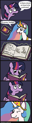 Size: 403x1524 | Tagged: safe, artist:leidenpierce, discord, princess celestia, twilight sparkle, twilight sparkle (alicorn), alicorn, pony, magical mystery cure, comic, delegate, female, mare, sap, trollestia