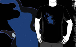 Size: 556x350 | Tagged: safe, artist:animayhem, princess luna, alicorn, pony, animayhem, clothes, female, mane, mare, minimalist, modern art, princess, redbubble, shirt