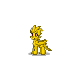 Size: 400x400 | Tagged: safe, kaiju pony, godzilla (series), king ghidorah, ponified, pony town, simple background, solo, transparent background