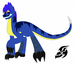 Size: 2476x2185 | Tagged: safe, artist:itorchedu, dracony, hybrid, kaiju pony, pony, claws, fangs, godzilla (series), gorosaurus, ponified