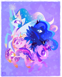 Size: 743x913 | Tagged: safe, artist:disfiguredstick, princess cadance, princess celestia, princess luna, twilight sparkle, twilight sparkle (alicorn), alicorn, pony, alicorn tetrarchy, female, mare