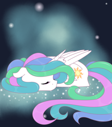 Size: 1600x1800 | Tagged: safe, artist:jennaforever77, princess celestia, alicorn, pony, cute, cutelestia, sleeping, solo