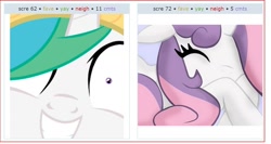 Size: 1086x578 | Tagged: safe, princess celestia, sweetie belle, alicorn, pony, exploitable meme, implied rape, juxtaposition, juxtaposition win, princess molestia