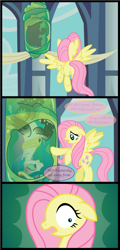 Size: 2426x5045 | Tagged: safe, artist:inkrose98, fluttershy, princess celestia, comic:shapeless sun, changelingified, cocoon, comic, princess chryslestia, tumblr