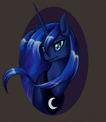 Size: 800x916 | Tagged: safe, artist:zaphy1415926, princess luna, alicorn, pony, bust, female, mare, solo, starry eyes, wingding eyes