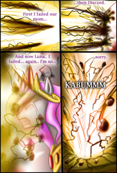 Size: 1200x1773 | Tagged: safe, artist:bonaxor, princess celestia, alicorn, pony, comic:corruption, comic, female