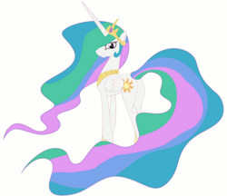 Size: 1062x916 | Tagged: safe, artist:calorie, princess celestia, alicorn, pony, crown, female, horn, mare, solo