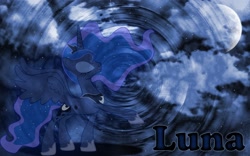 Size: 1920x1200 | Tagged: safe, artist:kysss90, princess luna, alicorn, pony, moon, ripple, solo, vector, wallpaper