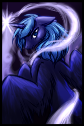 Size: 750x1125 | Tagged: safe, artist:ruby-sunrise, princess luna, alicorn, pony, female, horn, mare, s1 luna, solo