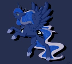 Size: 1000x886 | Tagged: safe, artist:meownyx, princess luna, alicorn, pony, crown, female, horn, mare, solo