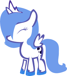 Size: 6998x7950 | Tagged: safe, artist:finalflutter, princess luna, alicorn, pony, absurd resolution, simple background, solo, transparent background, vector, woona