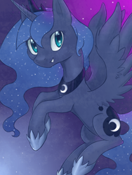 Size: 600x800 | Tagged: safe, artist:lightning-stars, princess luna, alicorn, pony, g4, female, horn, mare, solo