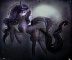 Size: 1719x1440 | Tagged: safe, artist:tarantad0, princess luna, alicorn, pony, female, solo