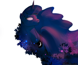 Size: 800x667 | Tagged: safe, artist:electrixocket, princess luna, alicorn, pony, female, horn, mare, simple background, solo, transparent background