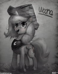 Size: 1800x2304 | Tagged: safe, artist:tarantad0, princess luna, alicorn, pony, cute, female, filly, solo, woona