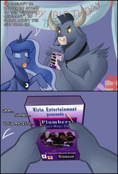 Size: 1010x1485 | Tagged: artist needed, safe, iron will, princess luna, alicorn, pony, ask gamer luna, comic, gamer luna