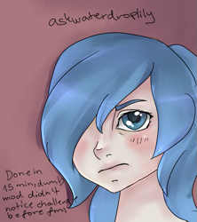 Size: 609x686 | Tagged: safe, artist:waterdroplilymod, princess luna, human, human luna, humanized, s1 luna, solo