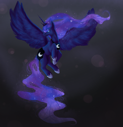 Size: 1853x1905 | Tagged: safe, artist:lottiedottie, princess luna, alicorn, pony, female, horn, mare, simple background, solo