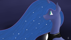 Size: 1920x1080 | Tagged: safe, artist:rawrnate, princess luna, alicorn, pony, female, horn, mare, simple background, solo