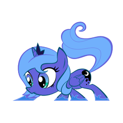 Size: 424x424 | Tagged: safe, artist:olegsavoskin, princess luna, alicorn, pony, .svg available, filly, simple background, solo, svg, vector, woona