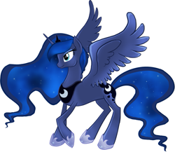 Size: 675x585 | Tagged: safe, artist:dismaltear, princess luna, alicorn, pony, female, horn, mare, simple background, solo