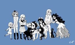 Size: 1245x750 | Tagged: safe, artist:author-chan, princess luna, crossover, humanized, sailor moon, simple background