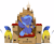 Size: 6944x5733 | Tagged: safe, artist:groxy-cyber-soul, princess luna, alicorn, pony, absurd resolution, box, cute, daaaaaaaaaaaw, eyes closed, filly, sitting, solo, throne, woona