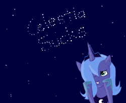 Size: 882x722 | Tagged: safe, artist:qaxis, princess luna, alicorn, pony, female, horn, mare, solo, trolluna