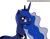 Size: 900x696 | Tagged: safe, artist:primogenitor34, princess luna, alicorn, pony, female, horn, mare, simple background, solo