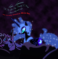 Size: 1000x1021 | Tagged: safe, nightmare moon, princess luna, alicorn, pony, crying, female, horn, mare, michael bay