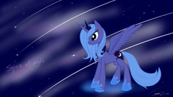 Size: 1920x1080 | Tagged: dead source, safe, artist:xcopyen002, princess luna, alicorn, pony, female, s1 luna, solo, wallpaper