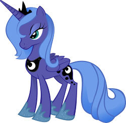 Size: 2363x2306 | Tagged: safe, artist:voaxmasterspydre, princess luna, alicorn, pony, high res, s1 luna, simple background, solo, transparent background, vector