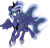 Size: 700x673 | Tagged: safe, artist:shenanigan, princess luna, alicorn, pony, female, horn, mare, simple background, solo