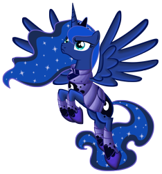 Size: 4164x4440 | Tagged: safe, artist:zakbo1337, princess luna, alicorn, pony, absurd resolution, armor, simple background, solo