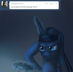 Size: 800x782 | Tagged: safe, princess luna, alicorn, pony, female, horn, mare, preguntale a luna, spanish, tumblr