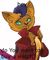 Size: 483x575 | Tagged: safe, derpibooru import, edit, capper dapperpaws, abyssinian, anthro, cat, my little pony: the movie, image macro, male, meme, solo