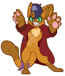 Size: 1024x1196 | Tagged: safe, artist:alienkittykun, derpibooru import, capper dapperpaws, abyssinian, anthro, cat, my little pony: the movie, capperbetes, cute, male, simple background, solo, transparent background