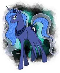 Size: 550x670 | Tagged: safe, artist:ithlini, princess luna, alicorn, pony, female, horn, mare, simple background, solo, transparent background