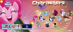 Size: 1440x635 | Tagged: safe, derpibooru import, applejack, capper dapperpaws, captain celaeno, fluttershy, grubber, pinkie pie, princess skystar, queen novo, rainbow dash, rarity, songbird serenade, spike, storm king, tempest shadow, twilight sparkle, twilight sparkle (alicorn), alicorn, anthro, dragon, seapony (g4), my little pony: the movie, headworn microphone, mane seven, mane six, official