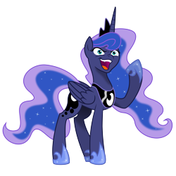 Size: 8000x8000 | Tagged: safe, artist:kp-shadowsquirrel, artist:mamandil, princess luna, alicorn, pony, absurd resolution, simple background, solo