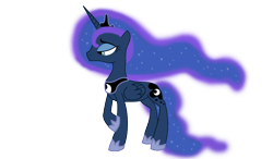 Size: 1200x700 | Tagged: safe, artist:vaguelyvivid, princess luna, alicorn, pony, female, horn, mare, simple background, solo