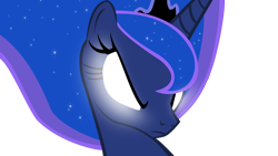 Size: 1600x900 | Tagged: safe, artist:azarathedragon, princess luna, alicorn, pony, glowing eyes, simple background, solo, transparent background, vector