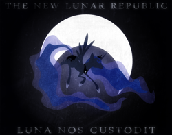 Size: 3449x2712 | Tagged: safe, artist:emkay-mlp, princess luna, alicorn, pony, high res, new lunar republic, solo