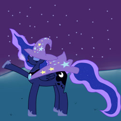 Size: 1000x1000 | Tagged: safe, artist:matrix109, princess luna, alicorn, pony, detailed background, female, mare, solo