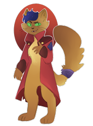 Size: 700x950 | Tagged: safe, artist:utauchi, derpibooru import, capper dapperpaws, abyssinian, anthro, cat, my little pony: the movie, clothes, male, simple background, solo, transparent background