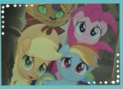 Size: 3515x2562 | Tagged: safe, derpibooru import, screencap, applejack, capper dapperpaws, pinkie pie, rainbow dash, abyssinian, anthro, cat, pony, my little pony: the movie, anthro with ponies