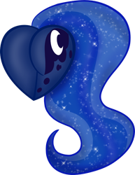Size: 696x900 | Tagged: safe, artist:rayodragon, princess luna, alicorn, pony, butt, butt only, female, heart, moonbutt, plot, simple background, solo