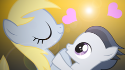 Size: 1920x1080 | Tagged: safe, derpy hooves, rumble, pegasus, pony, crack shipping, derpumble, female, hoof fetish, hoof sucking, male, mare, shipping, straight, vector, wallpaper